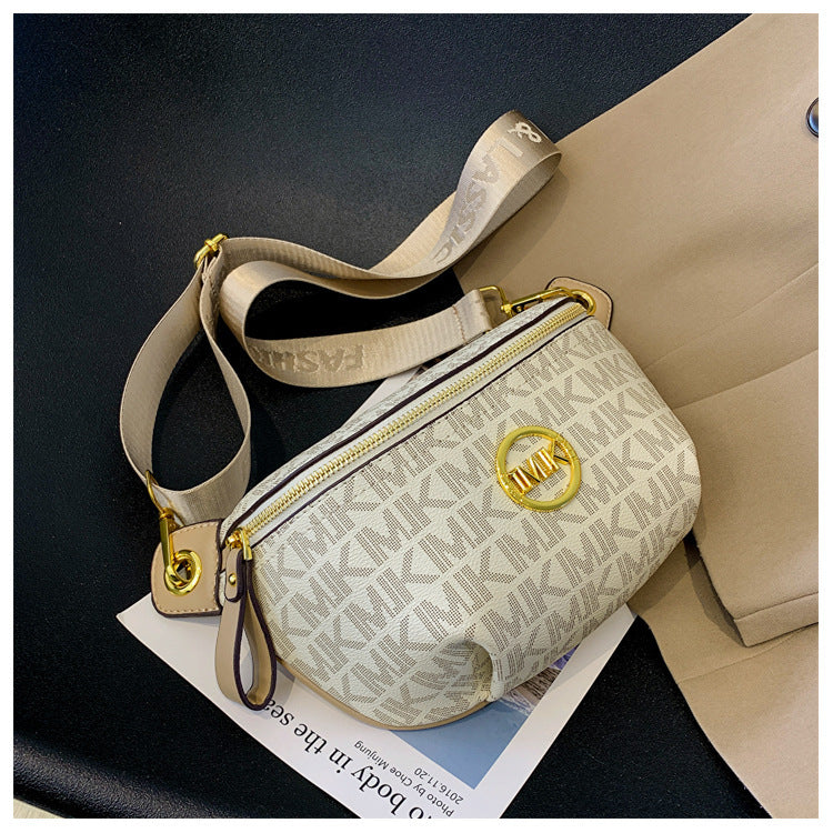 Brand Handbags for Women 2026 New Style Monogram Fashion Texture Retro Print Women's Chest Bag Versatile Shoulder Crossbody Bag