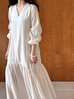 Luxi Gao Ding worsted ~ design pleated suit pants trousers women's old money style high waist mopping wide leg pants 1919