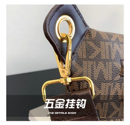 Brand Handbags for Women 2026 New Style Monogram Fashion Texture Retro Print Women's Chest Bag Versatile Shoulder Crossbody Bag