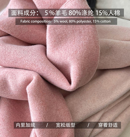 Luxi pants giant good ~ Korean thick woolen sickle pants women fall/winter new slim cashmere pants 1829