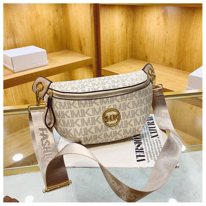 Brand Handbags for Women 2026 New Style Monogram Fashion Texture Retro Print Women's Chest Bag Versatile Shoulder Crossbody Bag