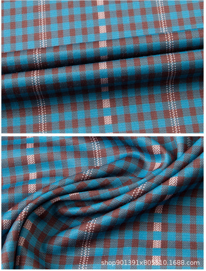 Spring and Autumn New Men's Shirt Cotton Plaid Business Casual Fashion Striped Non-Ironing Slim Long Sleeve Linen Shirt