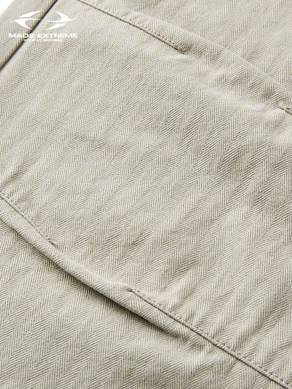 MADEEXTREME Spring Men's Washed Old Three-Dimensional Tactical Pocket Inspired Workwear Paratrooper Pants