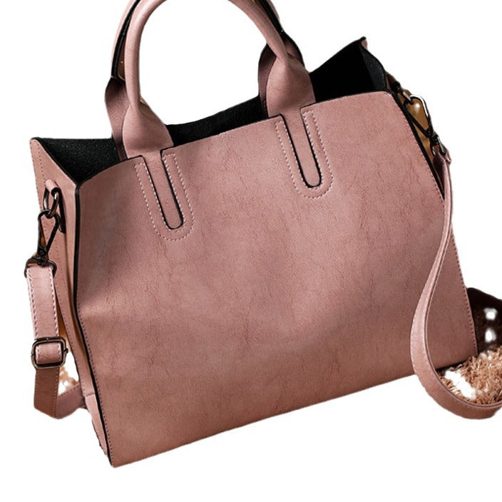 2025 New Women's Bag Women's Tote Bag Simple Large Leather Bag Versatile Shoulder Crossbody Bag Large Capacity Handbag