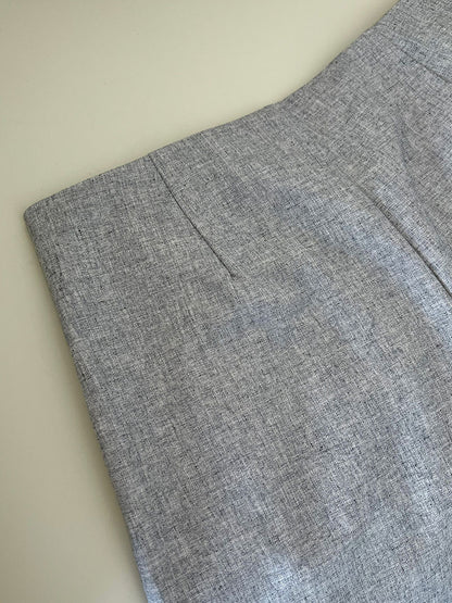 Luxi Gao Ding worsted ~ design pleated suit pants trousers women's old money style high waist mopping wide leg pants 1919