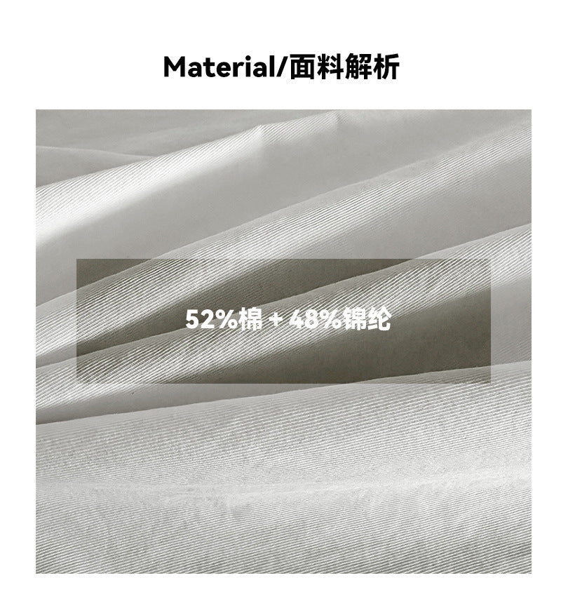 Juzhi Spring New Korean Style Washing Tooling Straight Tube Commuter High Waist Slimming Wide Leg Pants 8058