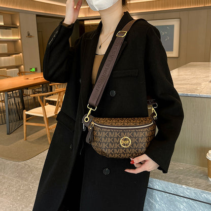 Brand Handbags for Women 2026 New Style Monogram Fashion Texture Retro Print Women's Chest Bag Versatile Shoulder Crossbody Bag