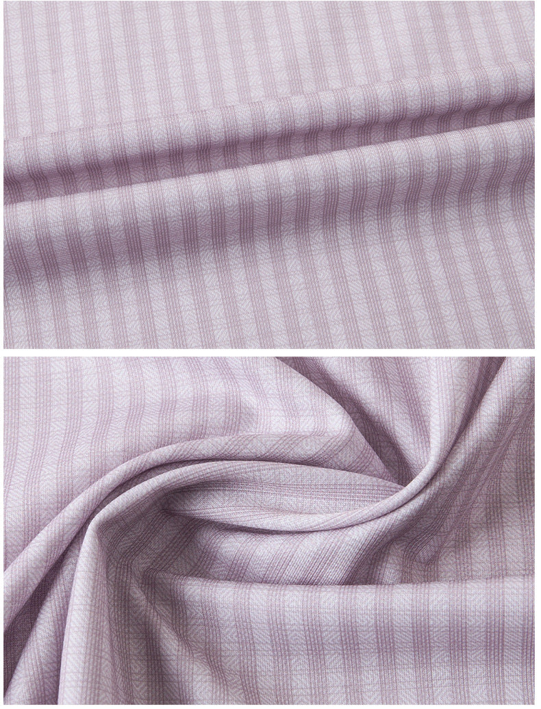 Summer High-end Jacquard Ice-feeling Non-ironing Mulberry Silk Short-sleeved Shirt Light Luxury High-end Business Shirt