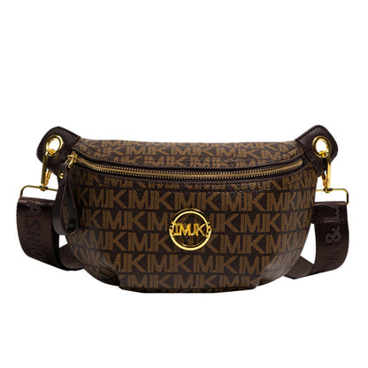 Brand Handbags for Women 2026 New Style Monogram Fashion Texture Retro Print Women's Chest Bag Versatile Shoulder Crossbody Bag