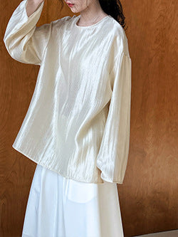 Luxi Gao Ding worsted ~ design pleated suit pants trousers women's old money style high waist mopping wide leg pants 1919