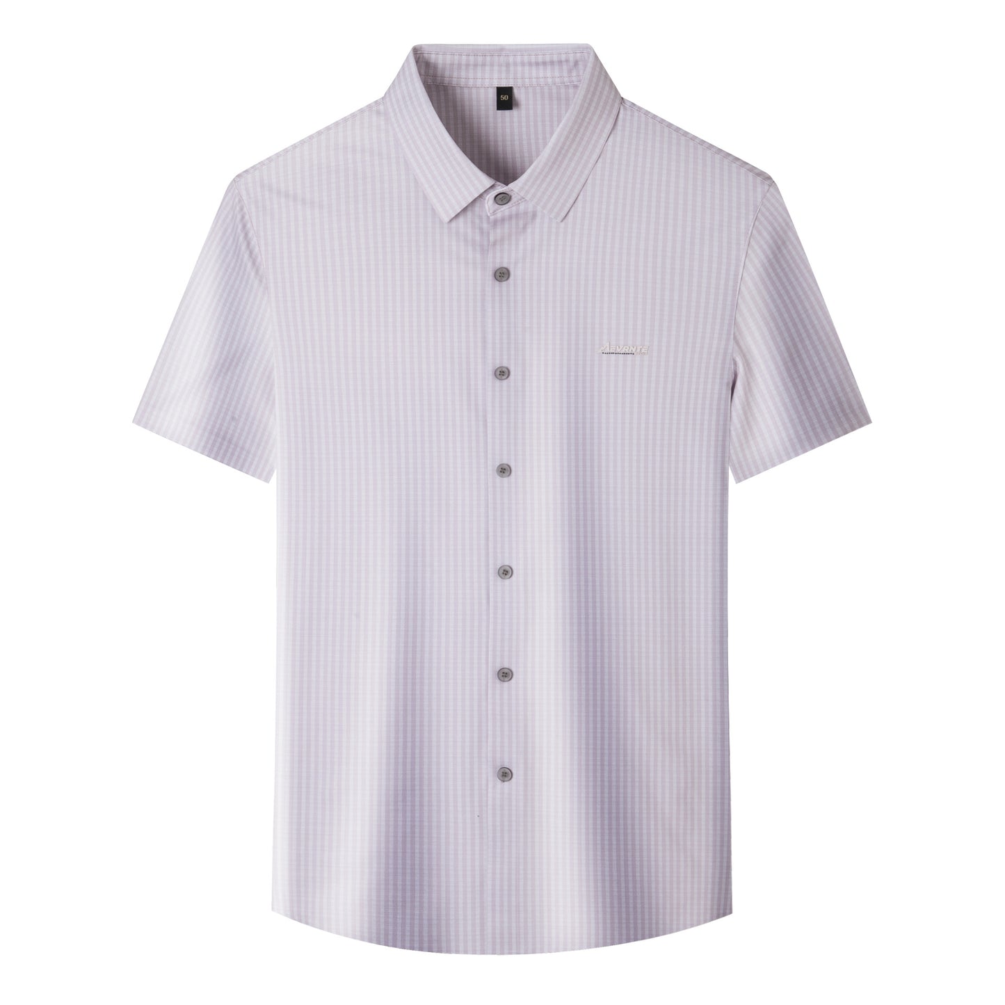 Summer High-end Jacquard Ice-feeling Non-ironing Mulberry Silk Short-sleeved Shirt Light Luxury High-end Business Shirt