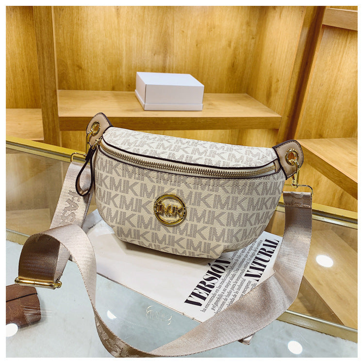 Brand Handbags for Women 2026 New Style Monogram Fashion Texture Retro Print Women's Chest Bag Versatile Shoulder Crossbody Bag