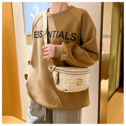 Brand Handbags for Women 2026 New Style Monogram Fashion Texture Retro Print Women's Chest Bag Versatile Shoulder Crossbody Bag