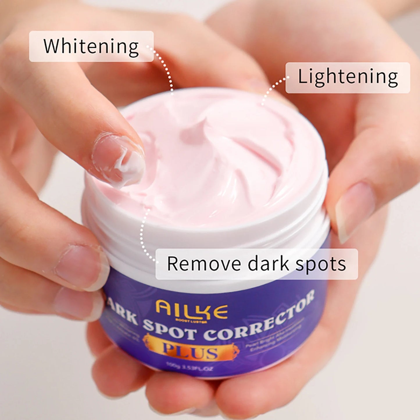 AILKE Glutathione Whitening Cream, Advanced Lightening Lotion, Glowing Cream For All Skin, Reduce Dark Spots, Even Skin Tone