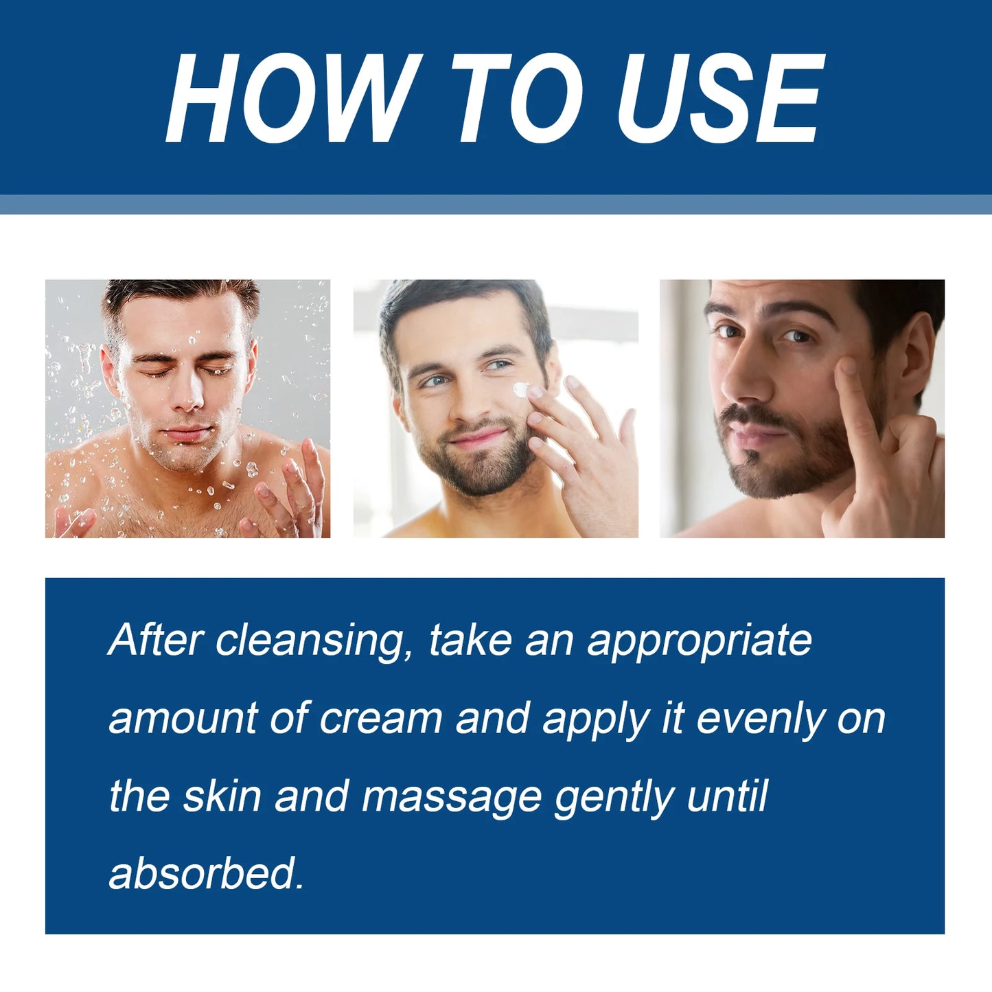 50ml 6-in-1 Men Facial Moisturizer Cream Hydrating Revitalizing Skin Care Particle Face Cream With Collagen Anti Aging & Wrinkle