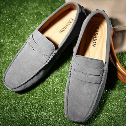 Handmade Men Casual Shoes Soft Loafers Lightweight Driving Shoes Fashion Slip on Flats High Quality Moccasins Non Slip Men Shoes