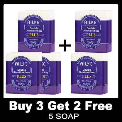 AILKE Double Glutathione Whitening Set For All Skin Types, Reduce Dark Spots, Melanin, Freckles, Chloasma, Even Skin Tone