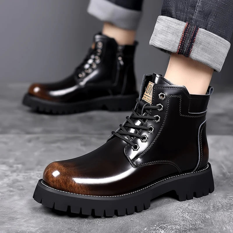 Men Boots 2023 New Winter Slippers Warm Men Shoes Waterproof Non-Slip Plush Sneakers Male Tenis Shoes Boots Men Sneakers Winter