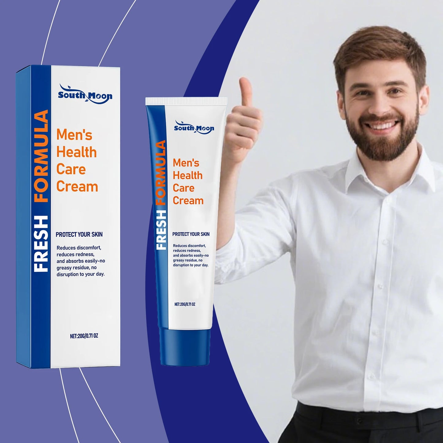 Men's Body Care CreamSpecially for men’s daily care, gentle nourishing, long-lasting moisture, smooth skin all day.