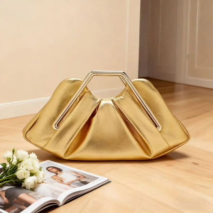 Luxury Soft Brown Cloud Bag for Women Leather Hobos Retro Cloud Crossbody Bag Phone Bag Designer Clutch Clip Bag Female Bolsa