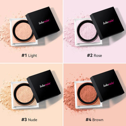Loose Baking&Setting Powder Long Lasting Oil Control Natural Face Matte Waterproof Brighten Loose Powder Makeup Cosmetics