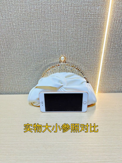 Fashion Women Luxurious Chain Shoulder Bags Red Wedding Party Bags Female Chic Crossbody Bags Prom Clutch Handbags And Purse