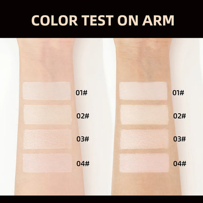 QIBEST 4 Colors Loose Powder Waterproof Oil-Control Matte Finish Compact Setting Powder Long-Lasting Invisible Pores Face Makeup
