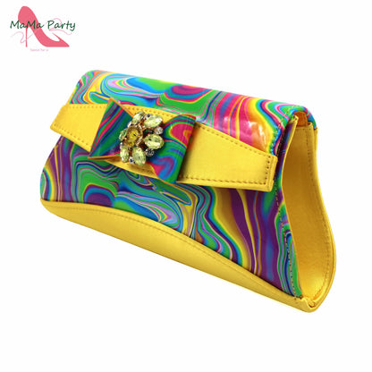 2024 INS Hot Sale New Arrivals Red Color Italian Design Shoes Matching Bag Set Super High Heels Pumps for Garden Party