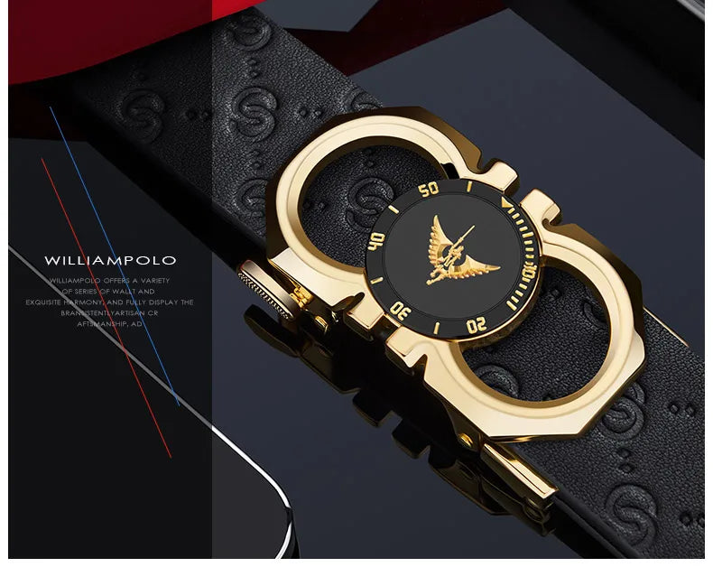 Men's fashionable automatic buckle waistband, casual belt, personalized and versatile, high-end belt