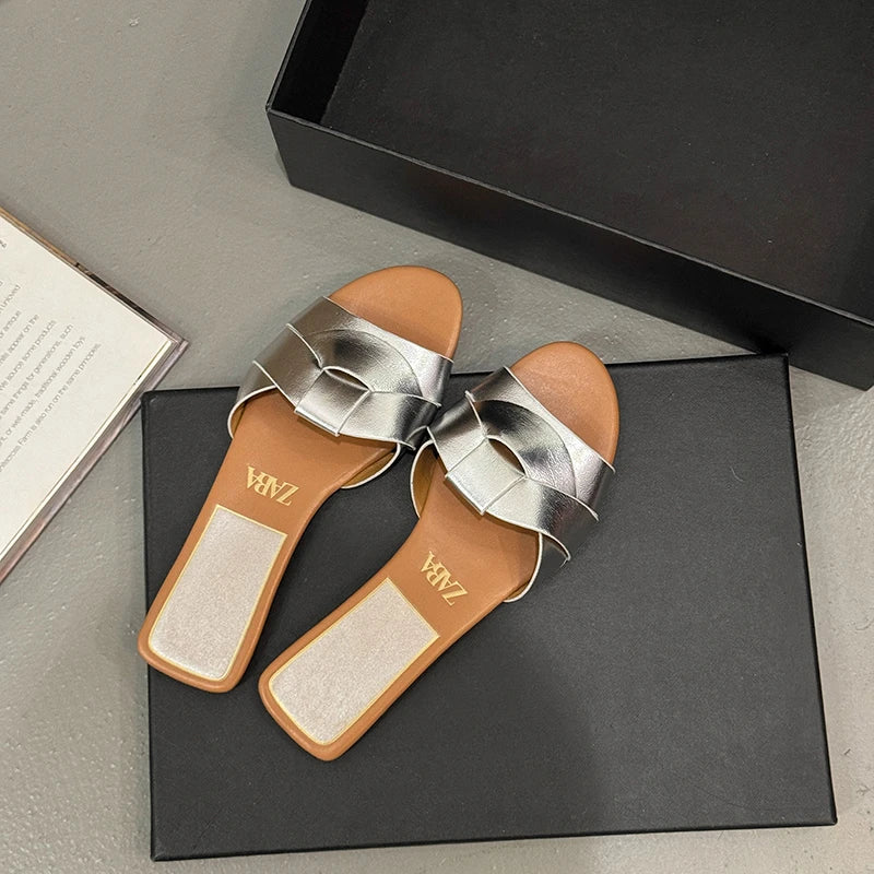 New Summer Designer Women'S Solid Color Fashion Slippers Zapatos De Mujer Women'S Shoes Slippers Women Slippers Women Shoes