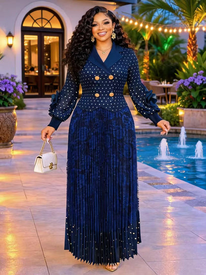 african dresses for woman wedding party evening dress miyake-pleated lace african outfits for ladies dashiki robe africaine