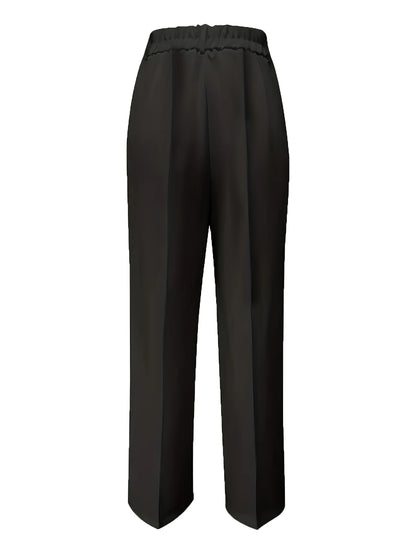 European and American cross-border 2025 new women's high-waisted, draped, straight-cut, simple suit pants for women