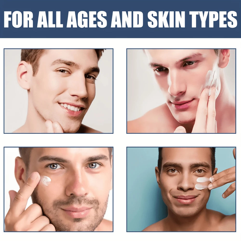 Men's Collagen Moisturizing Cream with Retinol and Vitamins, Refreshing and Hydrating,Anti-Wrinkle Aging Moisturizing Cream