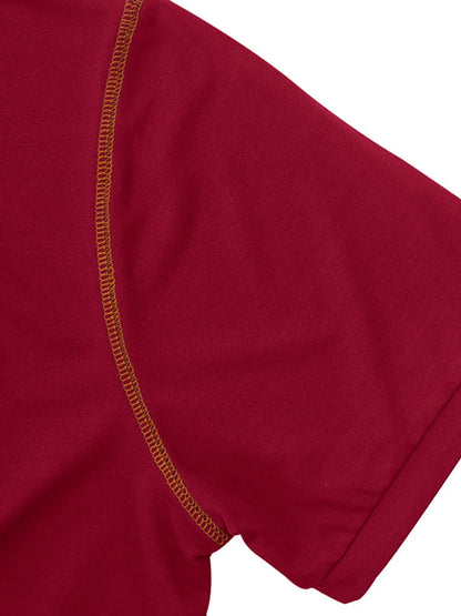 2024 New Summer Mens Lapel Pocket Polo Shirt Breathable Polyester Short Sleeve Tops Casual Daily Office Business Wear For Men