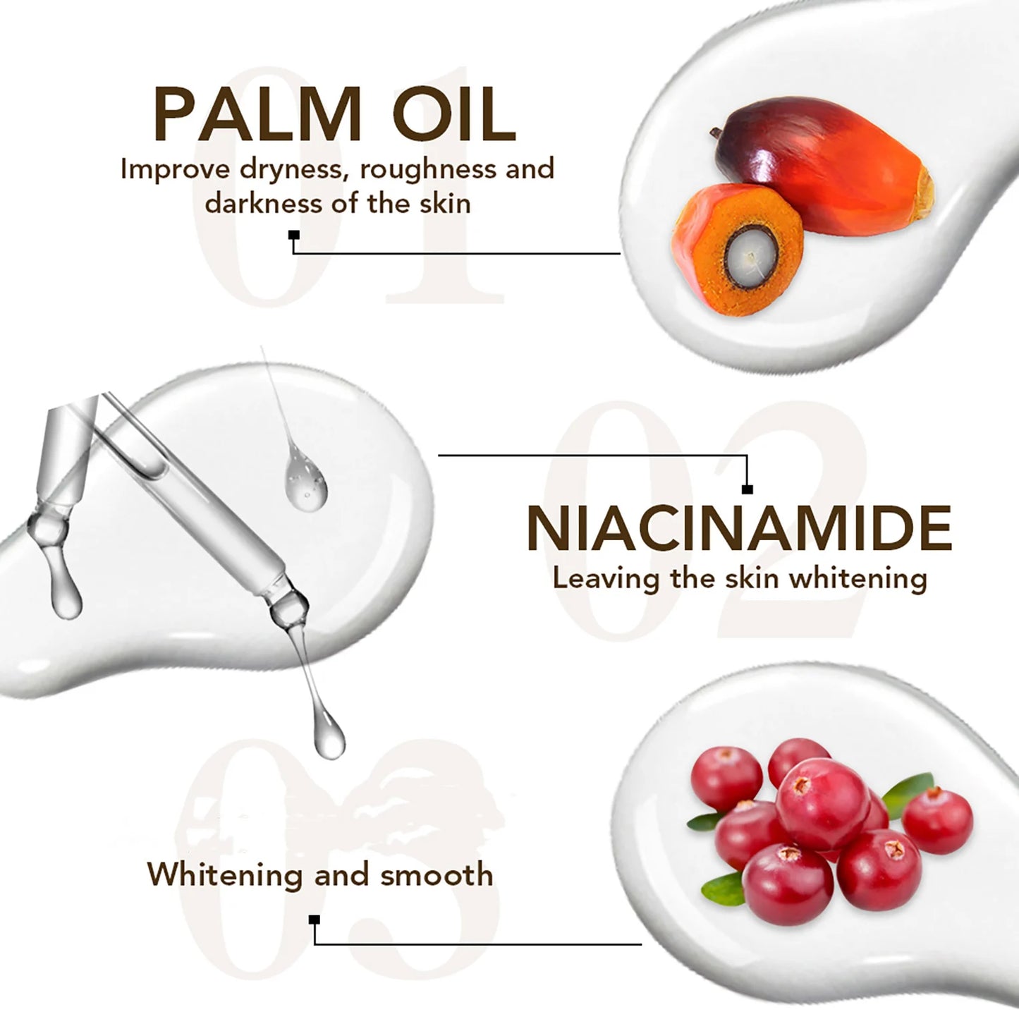 AILKE Collagen Whitening Body Lotion, Intense Moisturizing Cream for Women, Reduce Dark Spots, Melanin, With Nicotinamide