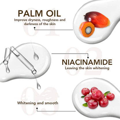 AILKE Collagen Whitening Body Lotion, Intense Moisturizing Cream for Women, Reduce Dark Spots, Melanin, With Nicotinamide
