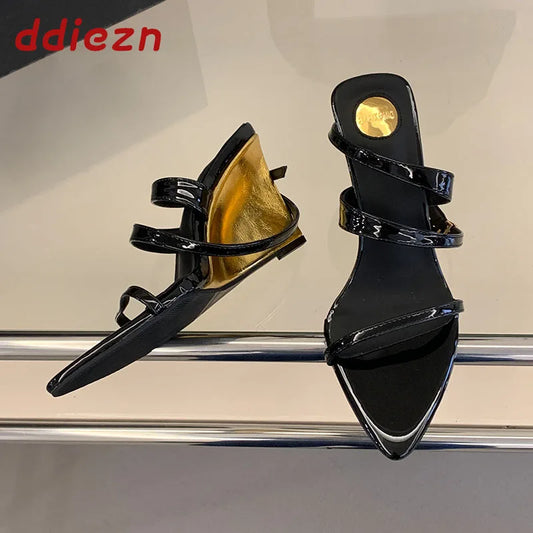 Wedges Sandals High Heels Shoes For Women New In Summer Spring Ankle Strap Luxury Thick Soled Shoes Party Ladies Heeled Sandals