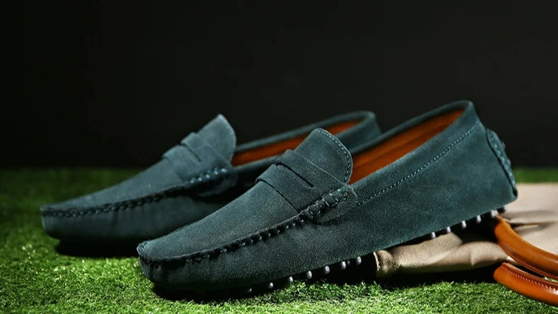 Handmade Men Casual Shoes Soft Loafers Lightweight Driving Shoes Fashion Slip on Flats High Quality Moccasins Non Slip Men Shoes