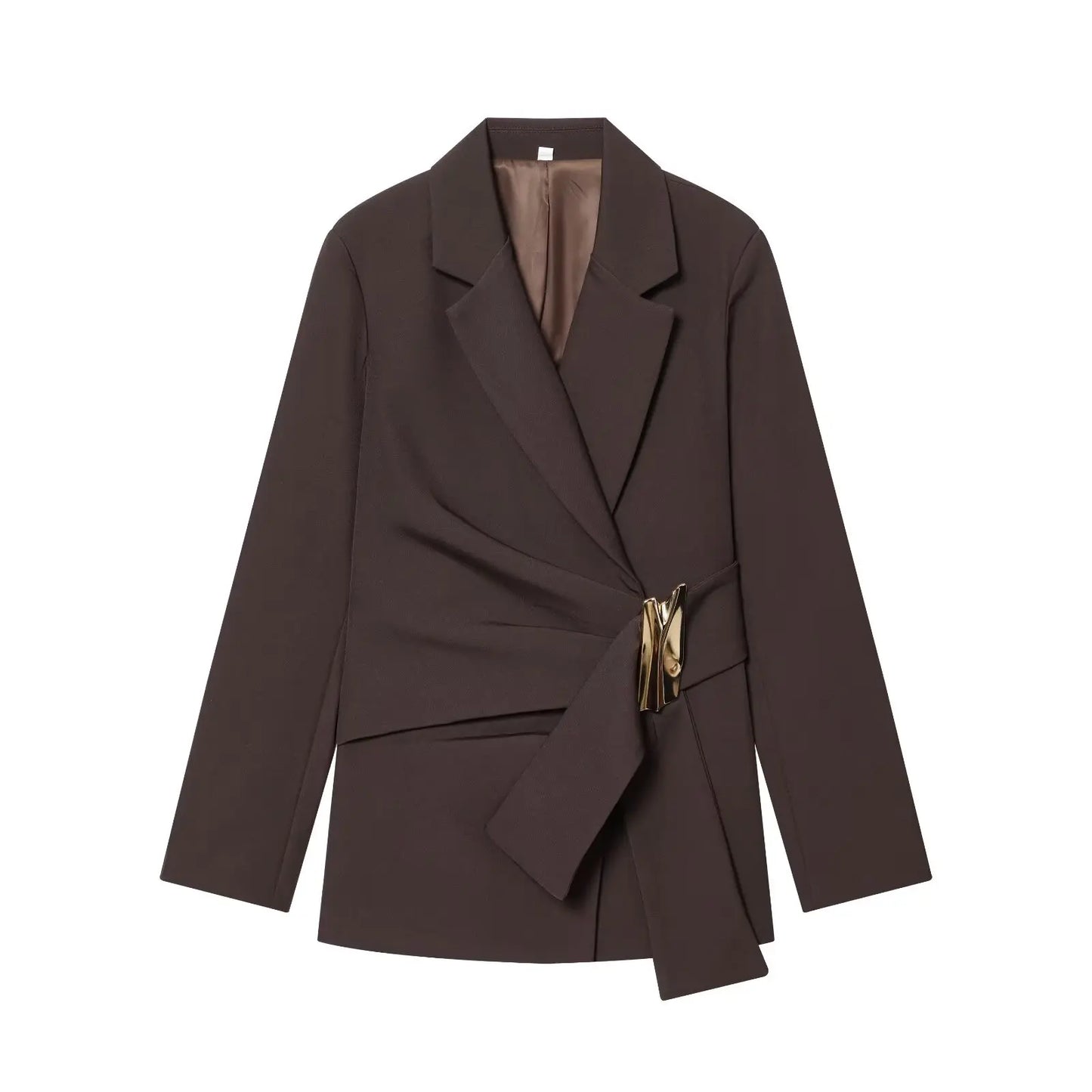 KONDALA Office Lady Chic White Women Blazer Suit Solid Long Sleeve Blazer Long Zipper Pants Fashion 2026 Spring Summer Suit