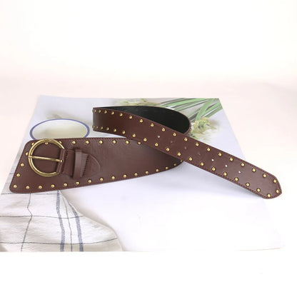 Ladies' rivet Pin buckle bronze Stud Buckle external belts For Women girdle Decorate waist Corset Pung Cowgirl On Dress Coat