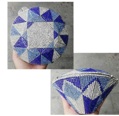 XIYUAN Newest Diamond ring shape bag Luxury Diamonds Clutch Bags Women Prom Evening Bags Designer Handbags clutch purse wallet
