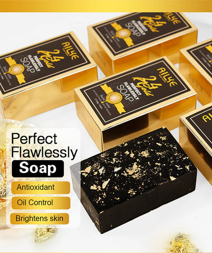 AILKE 24K Glod Flawlessly Skin Care Range, Skin Whitener, Reduce Dark Spots, Melanin, Wrinkles, Moisturize, For Women & Men
