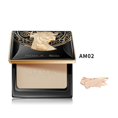 ZEESEA Compact Foundation Powder Natural Light Coverage Matte Soft Waterproof Oil Control Setting Powder