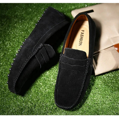 Handmade Men Casual Shoes Soft Loafers Lightweight Driving Shoes Fashion Slip on Flats High Quality Moccasins Non Slip Men Shoes