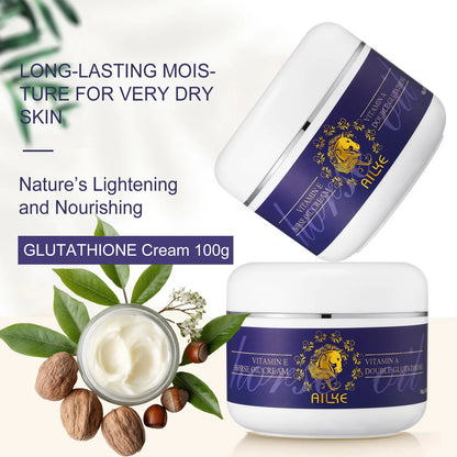 AILKE Whitening Skin Care, With Double Glutathione, Lightening, Moisturizing, Remove Dark Spots, Melanin, Skin Glowing Face Care
