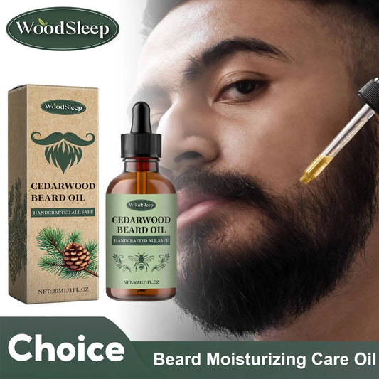 Men Beard Care Oil Moisturizing Growth Shine Soften Beard Strengthen Roots Hair Thicker Styling Care Beard Growing Essential Oil