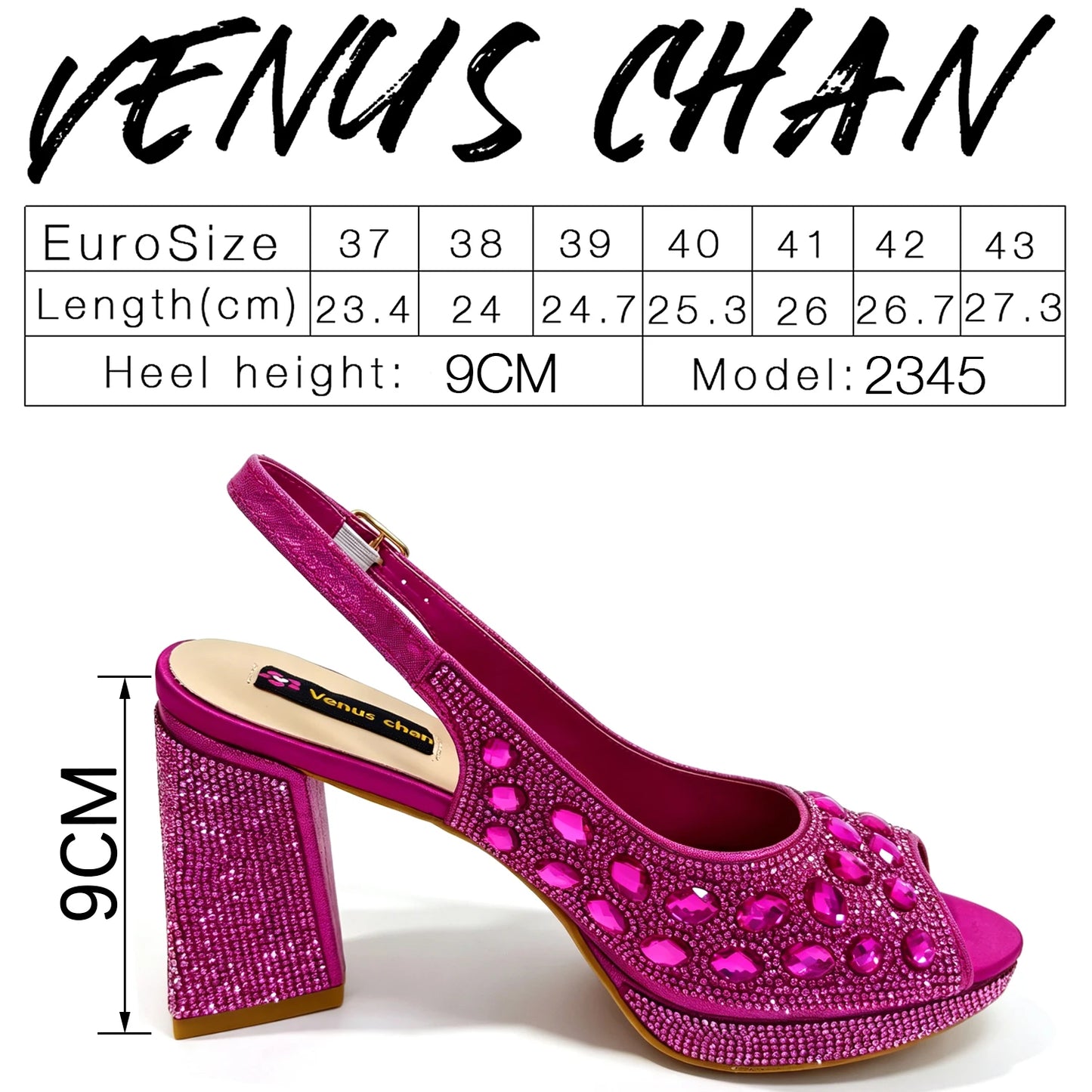 Venus Chan Elegant Gold Striped Peep Toe High Heels and Matching Bag Set – Rhinestone Decor for Parties and Weddings