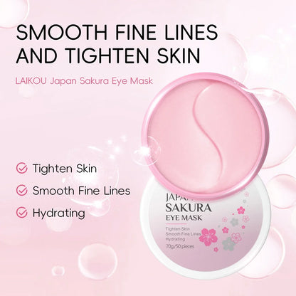 24pcs Sakura Skin Care Set Eye & Lip Masks Serum Nud Masks Cleanser Toner Essence Cream Moisturizing Smoothing Nourishing Beauty