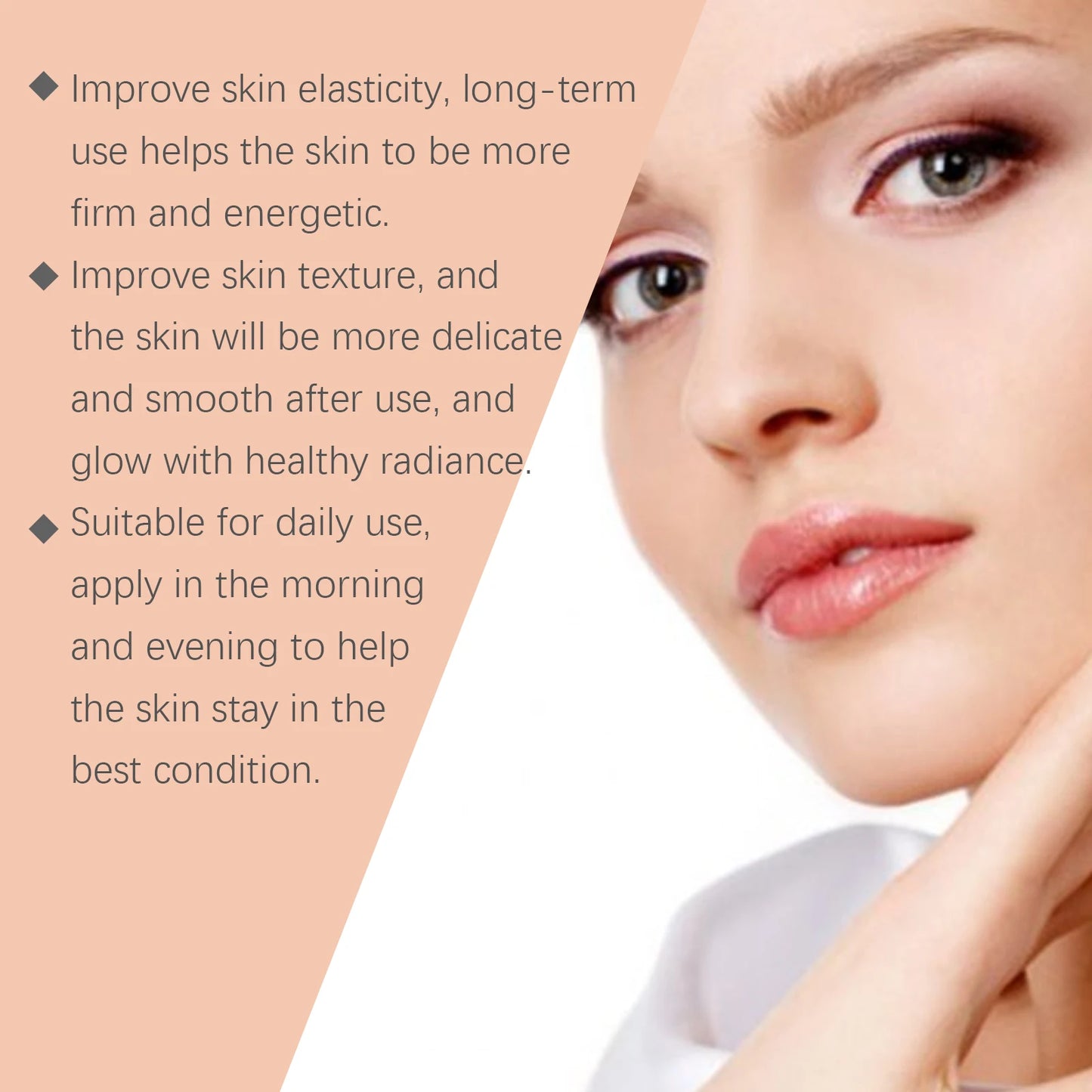 HOYGI Hyaluronic Acid Face Serum Hydrating Tightening Smoothing Nourishing Brightening Fade Fine Lines Anti Aging Facial Essence