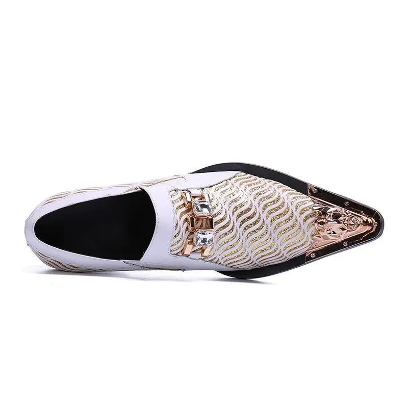 luxury mens shoes designer like snake pattern Dress shoes man Gentleman Slip On Oxfords genuine leather shoes for men Fashion